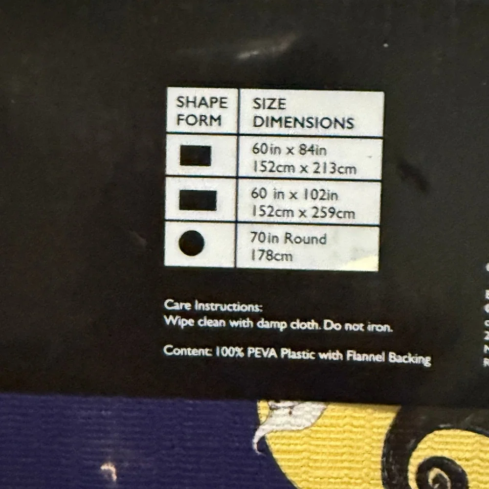Nightmare before Xmas 69x84‎ tablecloth NWT